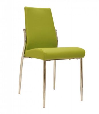 Renzo PU Chair Chrome Orange (Sold in 4s)