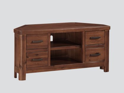 Andorra  Corner TV Unit - Dark Acacia
