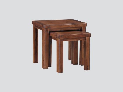 Andorra Nest of 2 Tables - Dark Acacia