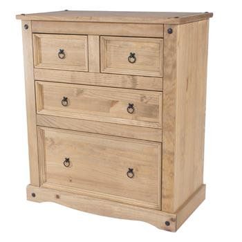 Corona 2+2 Drawer Chest - Pine