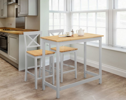 Marlow Bar Set - Elephant Grey & Oak