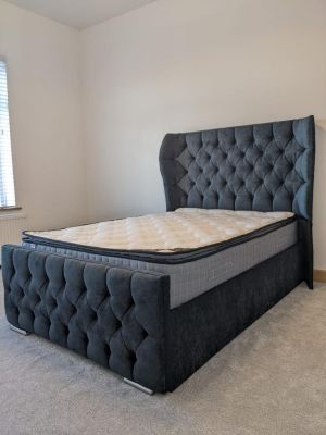 Oxford Wingback Naples Charcoal