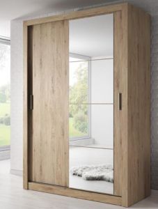 Denmark Small Sliderobe 1.2m - Shetland Oak