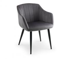 Hobart Scalloped Chair - Grey