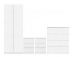 Malvern 2 Door Wardrobe Bedroom Set - White