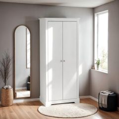 STRATFORD 2 DOOR WARDROBE - WHITE
